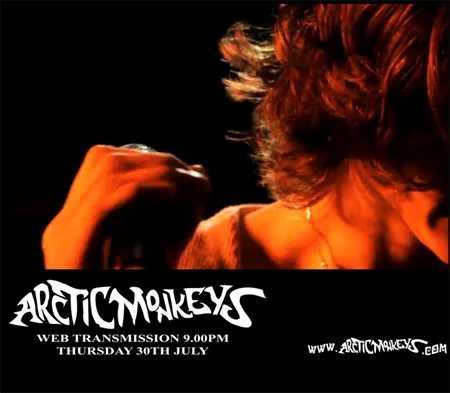 Arctic Monkeys transmite show ao vivo pela internet Arctic Monkeys transmite show ao vivo pela internet