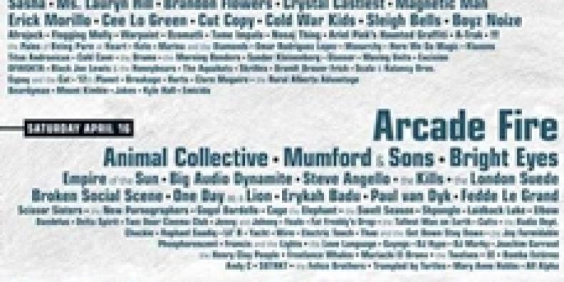 Coachella Festival 2011 revela seu lineup; Death From Above 1979 se reunirá para esta edição