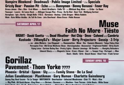 Coachella 2010 terá Faith No More, Pavement, Thom Yorke, Them Crooked Vulture e Muse. Confira o line-up