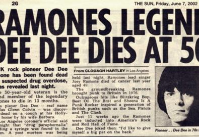 Há dez anos morria Dee Dee Ramone