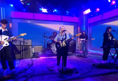 Alvvays play three songs on CBS Saturday Morning