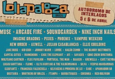 Lollapalooza Brasil anuncia Arcade Fire, New Order, Nine Inch Nails, Muse, entre outros